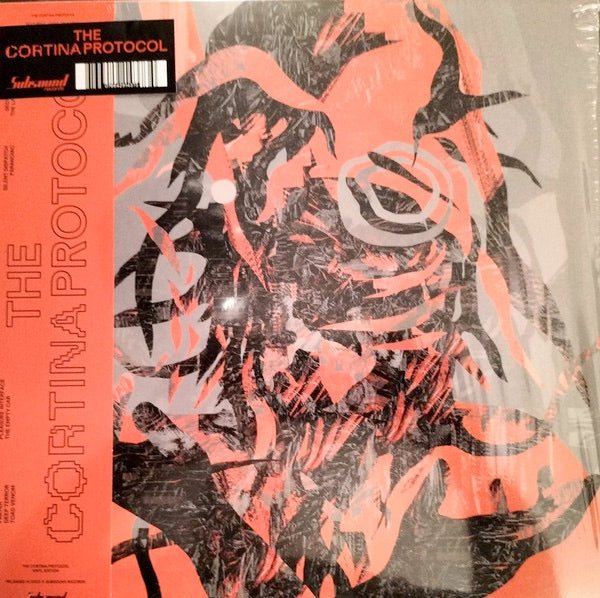 Image of Front Cover of 4845213S: LP - THE CORTINA PROTOCOL, The Cortina Protocol (Subsound Records; SSR094, Italy 2023, Black Inner, Red and Grey Vinyl, OBI Strip. Limited to 100 Copies.) Still in hype stickered shrinkwrap with obi.  EX/VG+