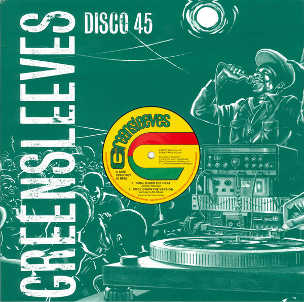 Image of Front Cover of 12" - VG/VG+ - JUNIOR MURVIN / NITTY GRITTY, Cool Down The Heat / Run Down The World (Greensleeves Records; VPGS7067, UK 2019, Company Sleeve), Genearl wear on sleeve, conservative grading. ,  - 2846184S