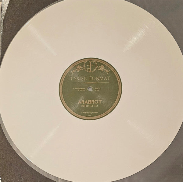 Image of Label Cover of 4845217S: 12" - ARABROT, Murder As Art (Fysisk Format; , Norway 2013, Inner, White Vinyl) Seal opened instore, still in shrinkwrap.  EX/EX
