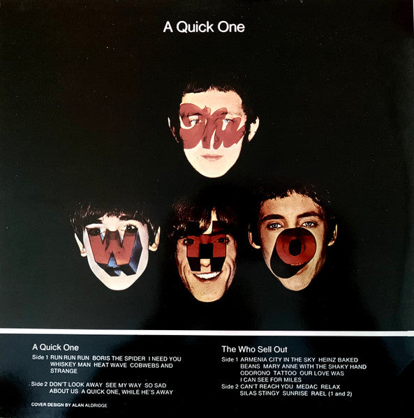 Image of Back Cover of 2xLP - VG+/VG+ - THE WHO, A Quick One / The Who Sell Out (Track Record; 2683 038, UK 1970s Reissue, Fully Laminated  Sleeve, Record 1 Mono, Record 2 Stereo, No Mono Triangle on Label), ,  - 4326423E
