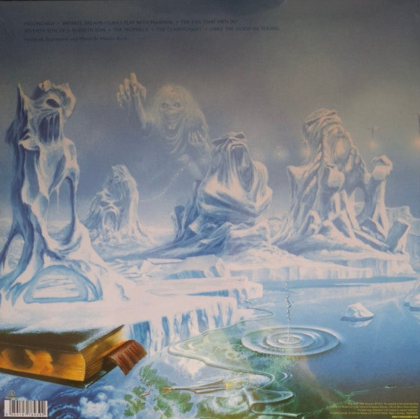 Image of Back Cover of 4845238S: LP - IRON MAIDEN, Seventh Son Of A Seventh Son (Parlophone; 5054197784392, Europe 2024 Reissue, Inner) Opened Instore, Still In Shrinkwrap  EX/EX