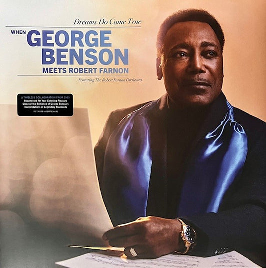 Image of Front Cover of 4815374C: LP - GEORGE BENSON, ROBERT FARNON AND HIS ORCHESTRA, Dreams Do Come True : When George Benson Meets Robert Farnon (Rhino Records; R1 726198, US 2024, Gatefold) Stickered shrink  VG+/EX