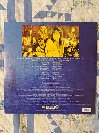 Image of Back Cover of 4845246S: 2xLP - WHITESNAKE, Still Good To Be Bad (Rhino Records; RCV1 695446, Worldwide 2023 Reissue, Embossed Gatefold Sleeve, 2 Inners, Blue Translucent Vinyl) Opened Instore, Still In Stickered Shrinkwrap  EX/EX