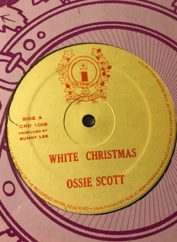 Image of Front Cover of 4815294C: 12" - OSSIE SCOTT, JACKIE EDWARDS, White Christmas/ White Christmas (Imperial Records ; CRD 1008, Canada 1970s, Company Sleeve) Strong VG  VG/VG