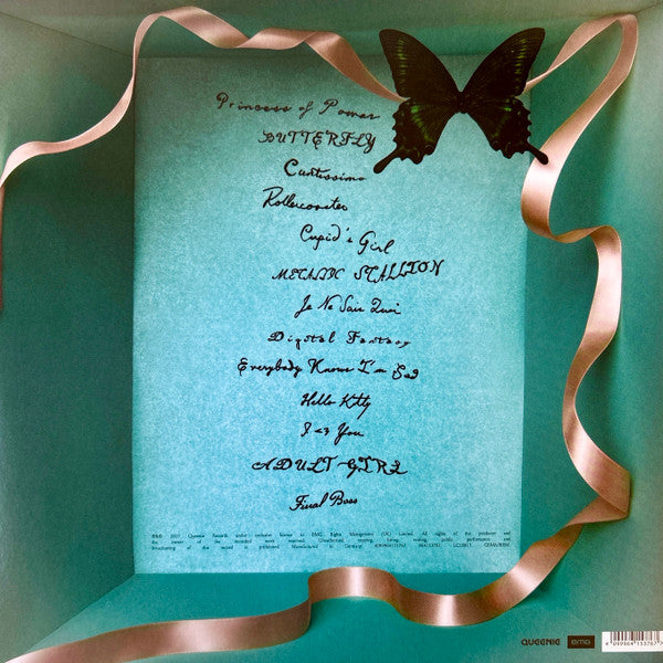 Image of Back Cover of 4845283S: LP - MARINA, Princess Of Power (Queenie Records; 4099964153767, Worldwide 2025, Gatefold, Limited Edition, Yellow Translucent)   EX/EX