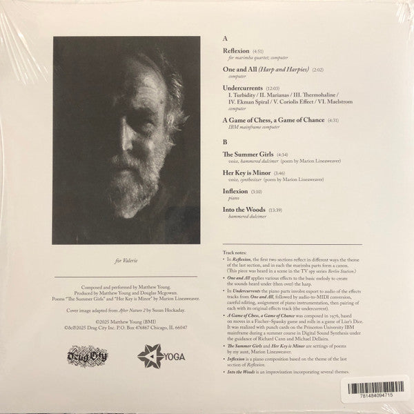 Image of Back Cover of 4845285S: LP - MATTHEW YOUNG, Undercurrents (Drag City; DC947, US 2025)   EX/EX