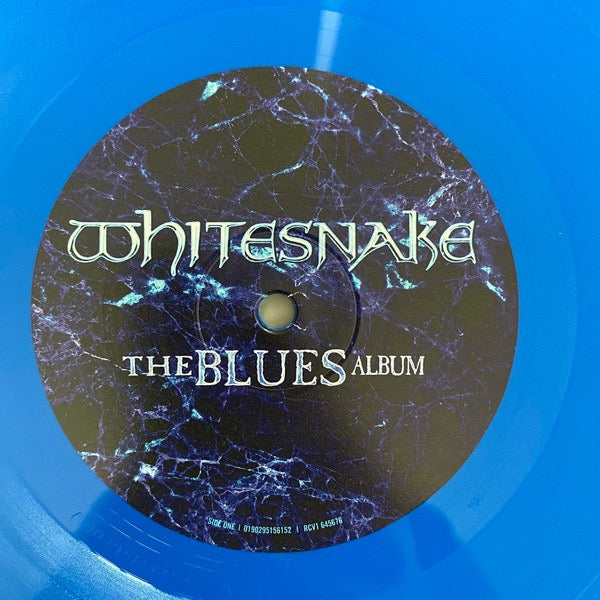 Image of Label Cover of 4815491C: 2xLP - WHITESNAKE, The Blues Album (Rhino Records; 0190295156152, Germany 2021, Gatefold, Insert, Blue Vinyl) Still In Opened Shrinkwrap With Hype Sticker  EX/VG+