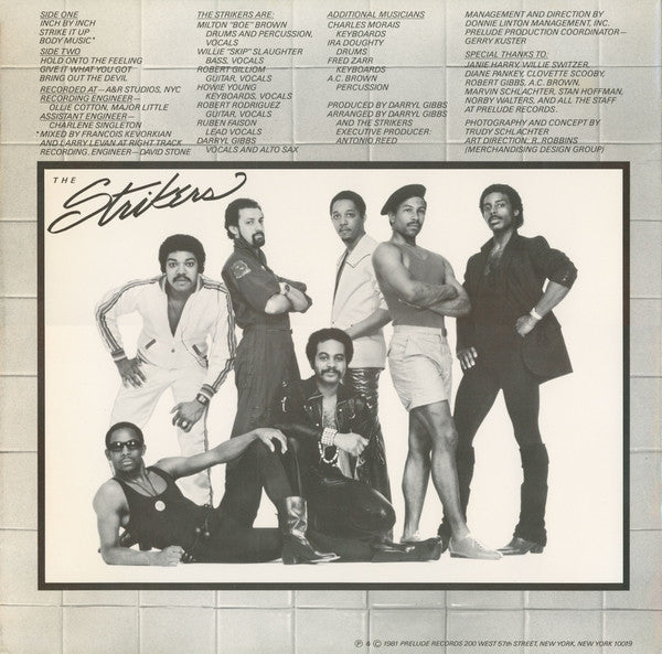 Image of Back Cover of LP - VG/VG - THE STRIKERS, Body Music (Prelude; PRLD608, US 1981), ,  - 3926083E