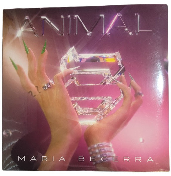 Image of Front Cover of 4815501C: LP - MARIA BECERRA, Animal (300 Entertainment; 5050, Argentina 2021, Red Vinyl) Still In Opened Shrinkwrap  EX/VG+
