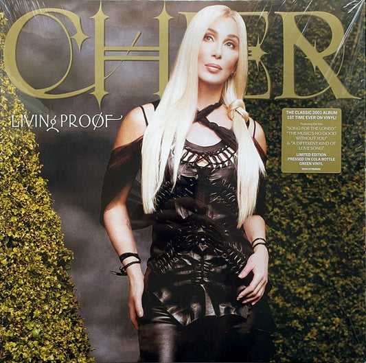 Image of Front Cover of 4815521C: LP - CHER, Living Proof (Warner Records; 5054197984648, Europe 2024 Reissue, Inner, Cola Bottle Green Vinyl) Still In Opened Shrinkwrap With Hype Sticker  EX/EX
