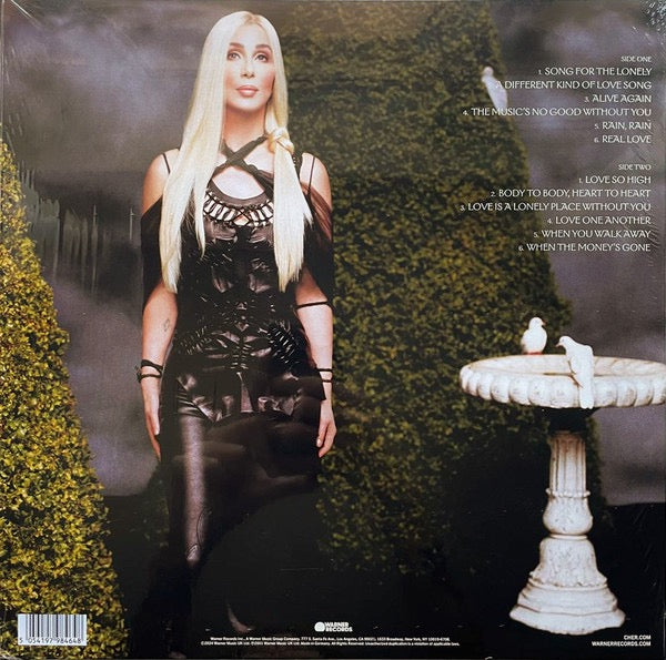 Image of Back Cover of 4815521C: LP - CHER, Living Proof (Warner Records; 5054197984648, Europe 2024 Reissue, Inner, Cola Bottle Green Vinyl) Still In Opened Shrinkwrap With Hype Sticker  EX/EX