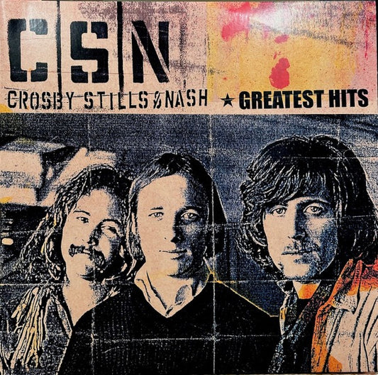 Image of Front Cover of 4815522C: 2xLP - CROSBY, STILLS & NASH, Greatest Hits (Rhino Records; R1 76537, Europe 2023 Reissue, Gatefold) Still In Opened Shrinkwrap With Hype Sticker  EX/VG