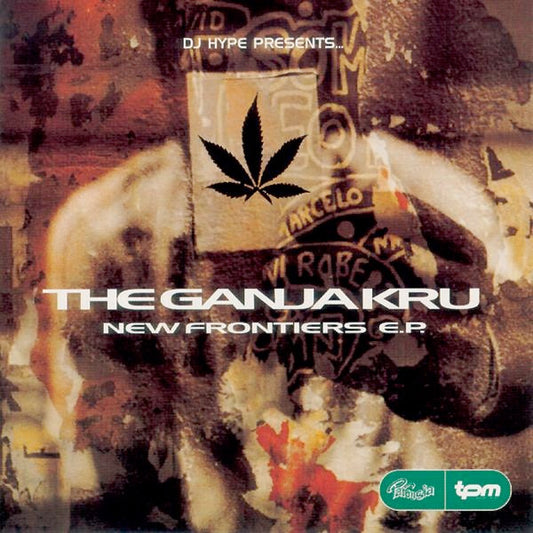 Image of Front Cover of 4915002C: 3x12" - DJ HYPE PRESENTS... THE GANJA KRU, New Frontiers E.P. (Parousia; 74321-50107 1, UK 1997, Picture Sleeve) Sleeve has creasing and tape holding together the top side, light sticker damage in top right hand side.  G+/VG