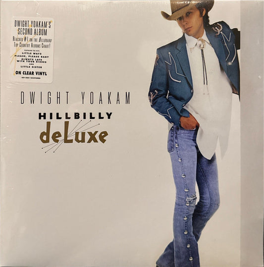 Image of Front Cover of LP - EX/EX - DWIGHT YOAKAM, Hillbilly DeLuxe (Rhino Records; R1 25567, US 2024 Reissue, Inner, Clear Vinyl), Opened Instore, Still In Stickered Shrinkwrap,  - 4945003S