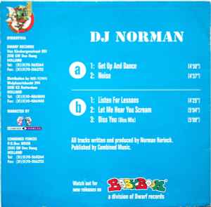 Image of Back Cover of 4945029S: 12" - DJ NORMAN, Get Up And Dance (Dwarf Records; DWARF016, Netherlands 1995, Picture Sleeve)   G+/VG