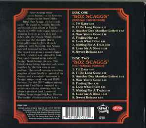 Image of Back Cover of 4935020E: 2xCD - BOZ SCAGGS, Boz Scaggs (1969 Version + 1977 Remix Version) (Edsel Records; EDSK 7093, Europe 2015, Card Sleeve, Booklet)   VG/VG+