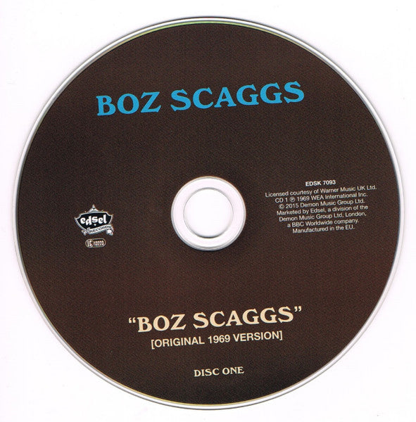 Image of Label Cover of 4935020E: 2xCD - BOZ SCAGGS, Boz Scaggs (1969 Version + 1977 Remix Version) (Edsel Records; EDSK 7093, Europe 2015, Card Sleeve, Booklet)   VG/VG+