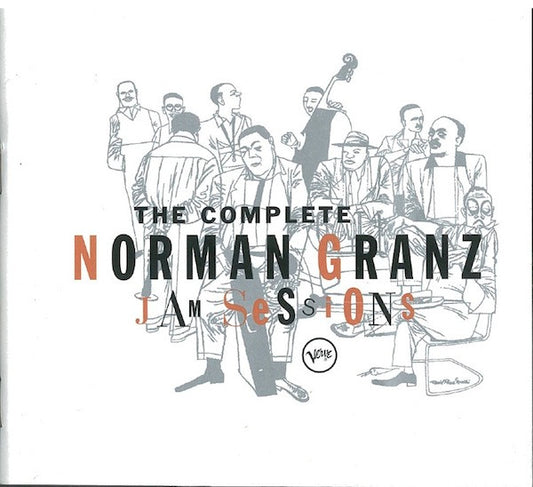 Image of Front Cover of 4955005S: 5xCD - NORMAN GRANZ, VARIOUS, The Complete Norman Granz Jam Sessions (Verve Records; B0003252-02 QS01, US 2004, Box Set, Booklet)   VG+/VG+