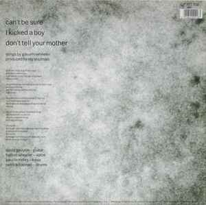 Image of Back Cover of 12" - VG+/VG+ - THE SUNDAYS, Can't Be Sure (Rough Trade; RTT 218, UK 1989, MPO Pressing), ,  - 3126119E