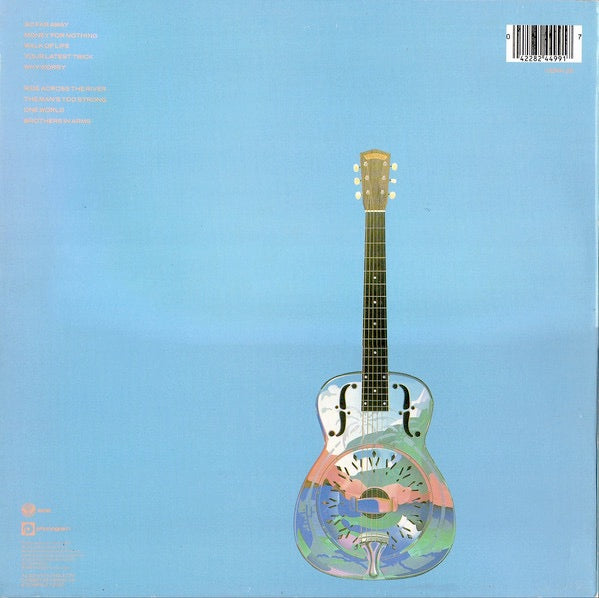 Image of Back Cover of 4925062E: LP - DIRE STRAITS, Brothers In Arms (Vertigo; VERH 25, UK 1985, Inner, "Pounda Tape" Side 1, No "MASTERDISK" on Runouts. Pink Barcode) edg  G+/G