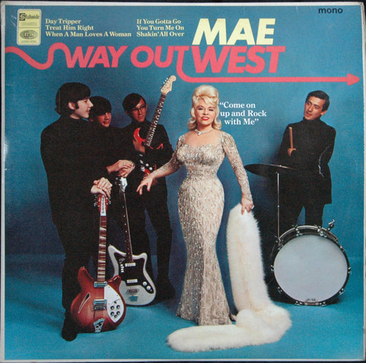 Image of Front Cover of 4925065E: LP - MAE WEST, Way Out West (Stateside; SL 10197, UK 1966, Laminated Flipback Sleeve, Stereo)   VG+/VG