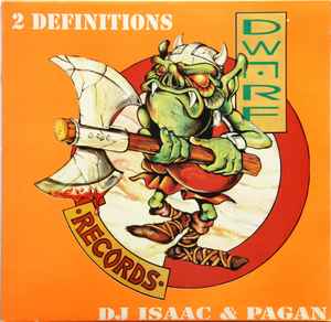 Image of Front Cover of 4945044S: 12" - DJ ISAAC & PAGAN, 2 Definitions (Dwarf Records; DWARF020, Netherlands 1995)   G+/G+