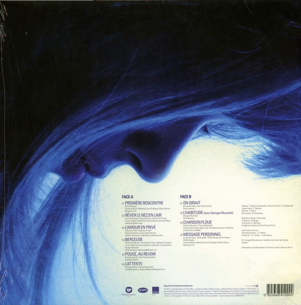 Image of Back Cover of 4915023C: LP - FRAN�OISE HARDY, Message Personnel (Rhino Records; 2564641000, France 2016 Reissue) Still In Opened Shrinkwrap With Hype Sticker  VG+/G+