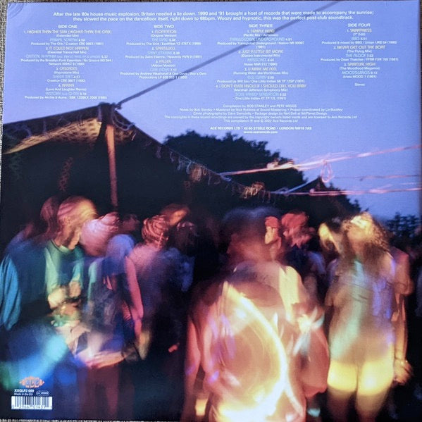 Image of Back Cover of 4825284E: 2xLP - BOB STANLEY AND PETE WIGGS, Fell From The Sun (Downtempo And After Hours 1990-91) (Ace; XXQLP2 089, UK 2022, Gatefold, Magenta Vinyl, Limited Edition of 500) Sleeve Creased  VG/EX