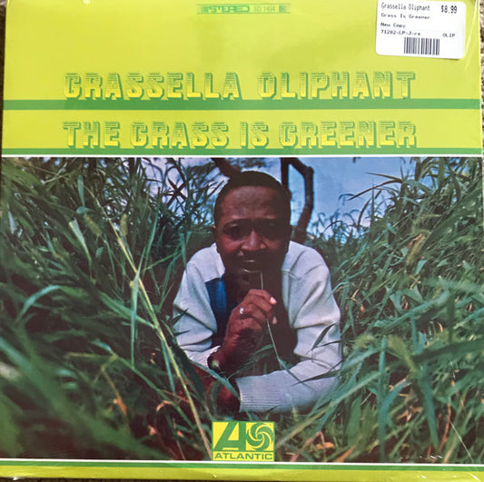 Image of Front Cover of LP - EX/VG+ - GRASSELLA OLIPHANT, The Grass Is Greener (Atlantic ; SD 1494, US 2003 Reissue, Scorpio Pressing), Strong VG+,  - 4825277E