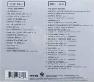 Image of Back Cover of 4915079C: 2xCD - BOB MARLEY & THE WAILERS, Legend - The Best Of Bob Marley & The Wailers (Island Records; 3145867142, Canada 2002, Digipak With Plastic O-Card, Booklet)   EX/EX