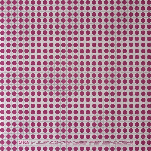 Image of Back Cover of 4915031C: LP - KESHA, . (Kesha Records; 5021732457226, USA & Europe 2025, Inner, Pink (Kink Hot Pink) Vinyl) 299347E2/A 02201938  EX/VG+