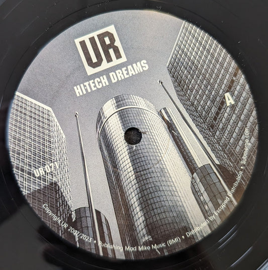 Image of Front Cover of 4925014E: 12" - MAD MIKE, Hi-Tech Dreams / Lo-Tech Reality (Underground Resistance; UR-071, US 2023, Plain Sleeve)   /VG+