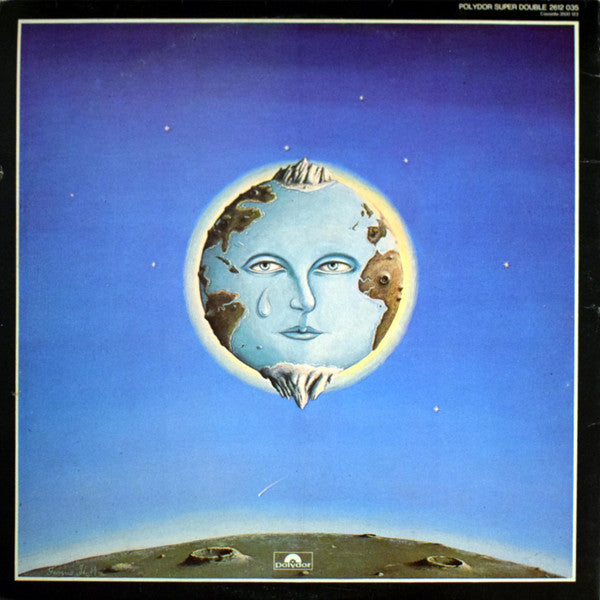 Image of Back Cover of 4945107S: 2xLP - KING CRIMSON, The Young Persons' Guide To King Crimson (Polydor; 2612 035, UK , Gatefold, Booklet, Stereo) Sticker Damage To Sleeve, Edge Wear  VG/VG+