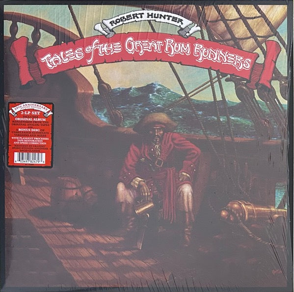 Image of Front Cover of 4915034C: 2xLP - ROBERT HUNTER, Tales Of The Great Rum Runners (Rhino Records; R1 726490, US 2024 Reissue, Insert) Still In Opened Shrinkwrap With Hype Sticker  EX/VG+