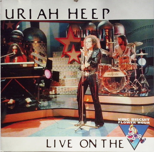 Image of Front Cover of 4935073E: CD - URIAH HEEP, Live On The King Biscuit Flower Hour (King Biscuit Flower Hour Records; KBFHCD008, UK 1998, Jewel Case)   VG+/VG+