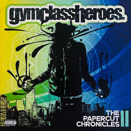 Image of Front Cover of 4915126C: LP - GYM CLASS HEROES, The Papercut Chronicles Part II (Fueled By Ramen; none, US 2023 Reissue, Insert, Cobalt Blue Vinyl) Still In Opened Shrinkwrap With Hype Sticker  EX/EX