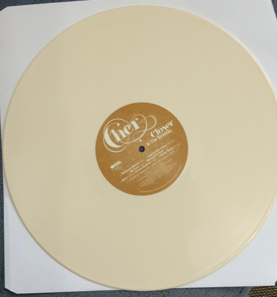Image of Label Cover of 4915127C: LP - CHER, Closer To The Truth (Warner Records; 093624744433, Europe 2024 Reissue, Insert, Bone Vinyl) Still In Opened Shrinkwrap With Hype Sticker  EX/EX
