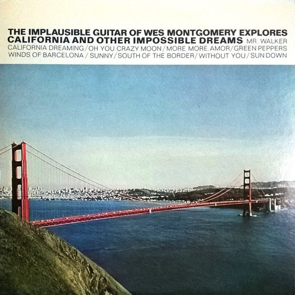 Image of Back Cover of 4915149C: LP - WES MONTGOMERY, California Dreaming (Verve Records; UMV 2051, Japan 1981 Reissue, Gatefold, Insert, No Obi) Light Marks only.  VG/G+