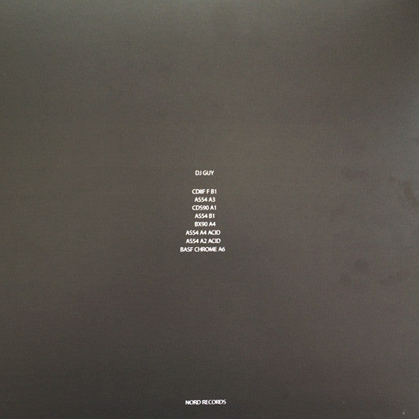 Image of Back Cover of 4945120S: 2xLP - DJ GUY, Ancient Futures (1993 - 1997) (NORD Records; NORD008, Denmark 2015)   VG/VG+