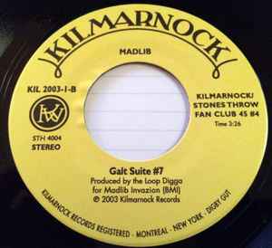 Image of Back Cover of 4955062S: 7" - MADLIB, Theme For Fergus / Galt Suite #7 (Kilmarnock; KIL 2003-1, US 2003)   /EX