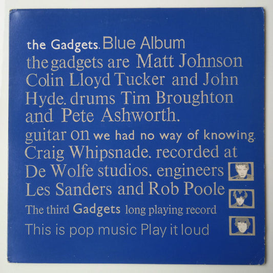 Image of Front Cover of 4925232E: LP - THE GADGETS, Blue Album (Glass Records; GLALP 006, UK 1983, Pre The The)   VG+/EX