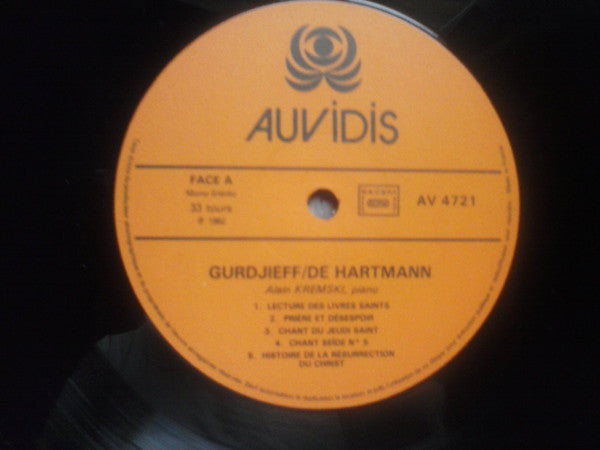 Image of Label Cover of 4925147E: LP - GURDJIEFF / DE HARTMANN - ALAIN KREMSKI, Volume 2 (Auvidis; AV 4725, France 1982, Gatefold)   VG+/VG+