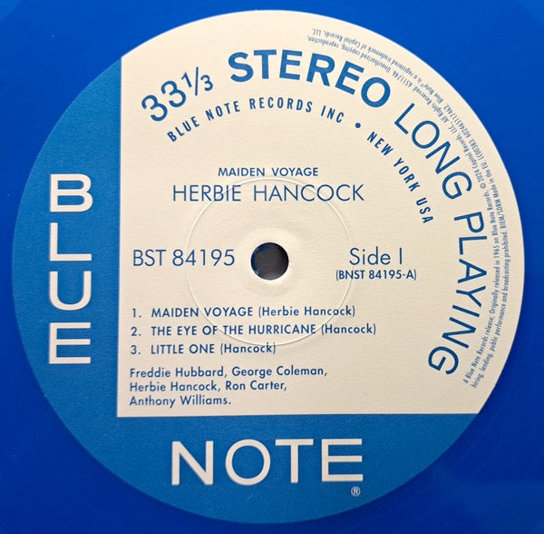 Image of Label Cover of LP - NEW/NEW - HERBIE HANCOCK, Maiden Voyage (Blue Note; 84195, Worldwide 2024 Reissue, Blue Vinyl, With Obi), ,  - 1336418E