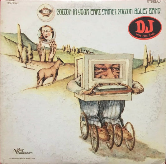 Image of Front Cover of 4925207E: LP - THE JAMES COTTON BLUES BAND, Cotton In Your Ears (Verve Forecast ; FTS3060, US 1968, Promo, Stickered Sleeve) Corner Bump, Ring Wear, Spine Wear  VG/VG+