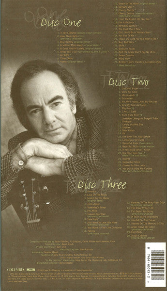 Image of Back Cover of 4955087S: 3xCD - NEIL DIAMOND, In My Lifetime (Columbia ; C3K 65013, US 1996)   VG+/VG+