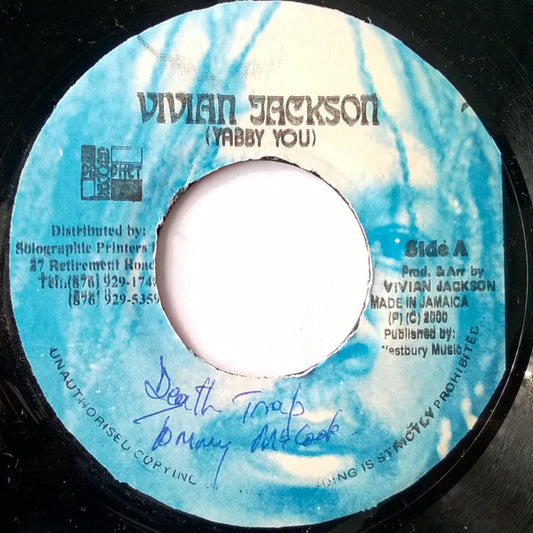 Image of Front Cover of 7" - /VG - PROPHETS, Death Trap (Vivian Jackson (Yabby ; none, Jamaica 2000 Reissue), ,  - 4915214C