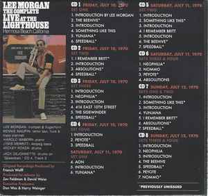 Image of Back Cover of 4935121E: 8xCD - LEE MORGAN, The Complete Live At The Lighthouse (Hermosa Beach, California) (Blue Note; 0883935, Europe 2021, Box Set)   M/M
