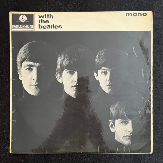 Image of Front Cover of 4945167S: LP - THE BEATLES, With The Beatles (Parlophone; PMC 1206, UK 1963, Ernest J Day Flipback sleeve, Mono, 'Dominion' Credit, KT Tax Code, 'You Really Got A' on label, 'You Really Gotta' on cover) light scratches and hairlines, edge wear  VG/G+