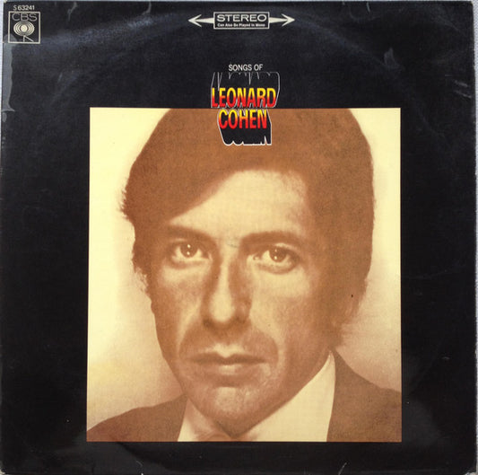 Image of Front Cover of 4925205E: LP - LEONARD COHEN, The Songs Of Leonard Cohen (CBS Orange (33 1/3 On Label); 63241, Netherlands 1968, Laminated Sleeve) Strong VG, Laminate Bubbling  VG/VG