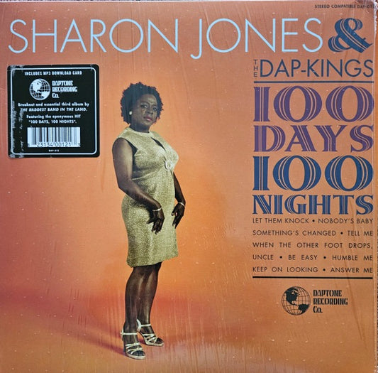 Image of Front Cover of LP - NEW/NEW - SHARON JONES & THE DAP-KINGS, 100 Days, 100 Nights (Daptone Records; DAP-012, Europe Reissue, Gatefold, Booklet, GZ Vinyl Pressing), ,  - 4955188S